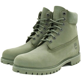 【日本正規品】ティンバーランド Timberland ブーツ メンズ 男性用 6インチ プレミアム ウォータープルーフ Dark Green Nubuck ( timberland A5PD4 6inch Premium Waterproof Boot 防水 男性 紳士用 MENS・靴 メンズ靴 ) ice filed icefield