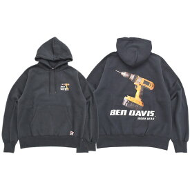 ベンデイビス BEN DAVIS パーカー プルオーバー メンズ ドリル ブラッシュド ( BENDAVIS C-23380021 Drill Brushed Pullover Hoodie フード フーディ スウェット Pull Over Hoody Parker トップス ベン デイビス ベン・デイビス ベンデービス ) ice field icefield