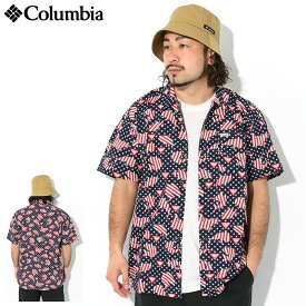 コロンビア Columbia シャツ 半袖 メンズ トローラーズ ベスト ( columbia Trollers Best S/S Shirt アロハシャツ カジュアルシャツ トップス メンズ 男性用 Colombia Colonbia Colunbia FM7011 ) ice field icefield