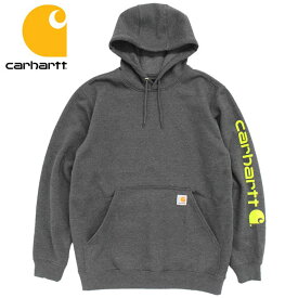 カーハート Carhartt パーカー プルオーバー メンズ ルーズ フィット ミッドウェイト ロゴ スリーブ グラフィック ( Loose Fit Midweight Logo Sleeve Graphic Pullover Hoodie フード フーディ スウェット Pull Over Hoody Parker トップス メンズ 男性用 K288 TS0288-M )