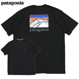 パタゴニア Patagonia Tシャツ 半袖 メンズ ライン ロゴ リッジ ポケット レスポンシビリティー ( Patagonia Line Logo Ridge Pocket Responsibili S/S Tee ティーシャツ T-SHIRTS カットソー トップス アウトドア USAモデル 38511 )[M便 1/1]