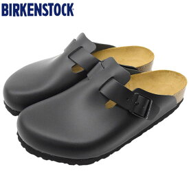 【ポイント10倍】ビルケンシュトック BIRKENSTOCK サンダル メンズ 男性用 ボストン ナチュラル レザー Black ( birkenstock BOSTON NATURAL LEATHER クロッグ サボ 本革 幅広 ノーマル レギュラー ブラック 黒 SANDAL MENS・靴 シューズ SHOES 60191 )