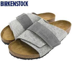 【ポイント10倍】ビルケンシュトック BIRKENSTOCK サンダル メンズ 男性用 キョウト レザー フェルト Light Grey ( birkenstock KYOTO LEATHER/FELT 幅広 ノーマル レギュラー SANDAL MENS・靴 シューズ SHOES 1025708 )