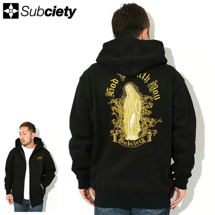 楽天市場】サブサエティ Subciety パーカー ジップアップ メンズ エン 
