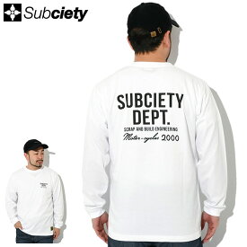 サブサエティ Subciety ロンT Tシャツ 長袖 メンズ DEPT. ( subciety サブサエティー DEPT. L/S Tee ティーシャツ T-SHIRTS トップス ロング ロンティー 長袖Tシャツ 107-44973 ) ice field icefield