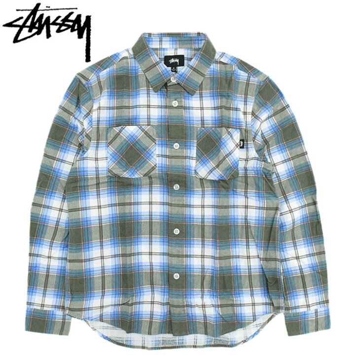 楽天市場】ステューシー STUSSY シャツ 長袖 メンズ Adam Plaid 