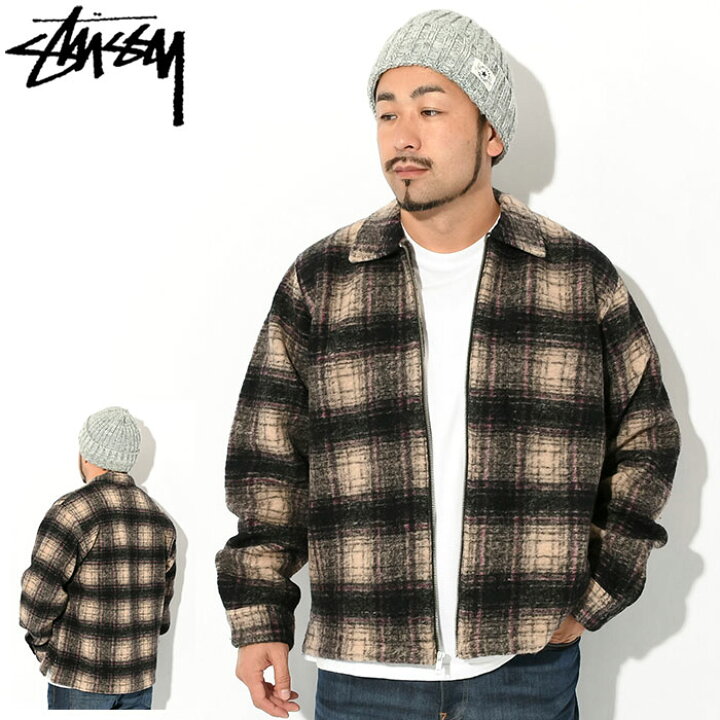 楽天市場】ステューシー STUSSY ジャケット メンズ Wool Plaid Zip 
