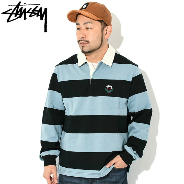 楽天市場】ステューシー STUSSY ポロシャツ 長袖 メンズ Big Stripe 