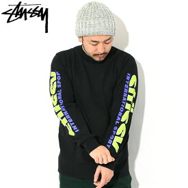 ステューシー STUSSY ロンT Tシャツ 長袖 メンズ International Sport ( stussy tee ティーシャツ T-SHIRTS カットソー トップス ロング ロンティー 長袖Tシャツ メンズ・男性用 1994979 USAモデル 正規 品 ストゥーシー スチューシー ) ice field icefield