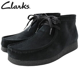 【ポイント10倍】クラークス CLARKS ブーツ メンズ 男性用 ワラビー エヴォ ブーツ Black Suede ( clarks Wallabee EVO BT BOOTS ワラビーブーツ モカシン ブラック メンズ靴 シューズ SHOES 26172823 )