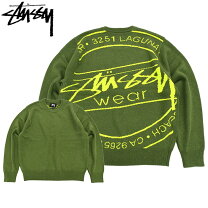楽天市場】STUSSY（カラーグリーン）（ニット・セーター｜トップス 