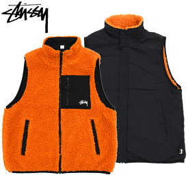 ステューシー STUSSY ジャケット メンズ Sherpa Reversible ( stussy Vest ベスト シェルパ フリースジャケット FLEECE JACKET JAKET アウター ジャンパー・ブルゾン メンズ・男性用 118528 USAモデル 正規 品 ストゥーシー スチューシー ) ice field icefield