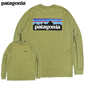 パタゴニア Patagonia ロンT Tシャツ 長袖 メンズ P-6 ロゴ レスポンシビリティー ( Patagonia P-6 Logo Responsibili L/S Tee ティーシャツ T-SHIRTS ロング ロンティー 長袖Tシャツ カットソー トップス アウトドア USAモデル 38518 ) ice field icefield
