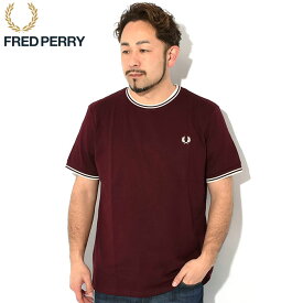 フレッドペリー FRED PERRY Tシャツ 半袖 メンズ ツイン ティップド ( FREDPERRY M1588 Twin Tipped S/S Tee ティーシャツ T-SHIRTS カットソー トップス フレッド ペリー フレッド・ペリー )[M便 1/1] ice field icefield