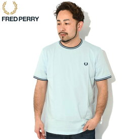 フレッドペリー FRED PERRY Tシャツ 半袖 メンズ ツイン ティップド ( FREDPERRY M1588 Twin Tipped S/S Tee ティーシャツ T-SHIRTS カットソー トップス フレッド ペリー フレッド・ペリー )[M便 1/1] ice field icefield