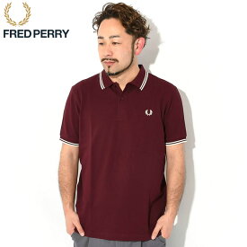 【ポイント10倍】フレッドペリー FRED PERRY ポロシャツ 半袖 メンズ ツイン ティップド フレッドペリー ( FREDPERRY M3600 Twin Tipped Polo 鹿の子 ポロ フレッド・ペリー )( 父の日ギフト プレゼント 父の日 ギフト ラッピング対応 2023 )