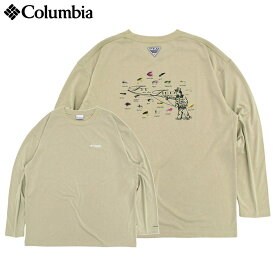 【ポイント10倍】コロンビア Columbia ロンT Tシャツ 長袖 メンズ バーン ノベル グラフィック ( columbia Burn Novel Graphic L/S Tee ビッグシルエット オーバーサイズ ティーシャツ T-SHIRTS ロング ロンティー 長袖Tシャツ トップス アウトドア メンズ 男性用 PM0281 )