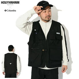 【ポイント10倍】コロンビア Columbia ジャケット メンズ フイナム ゴールド クリーク ベスト コラボ ( columbia×HOUYHNHNM Gold Creek Vest フィッシングベスト JACKET アウター ジャンパー・ブルゾン アウトドア Colombia Colonbia Colunbia PM0381 )