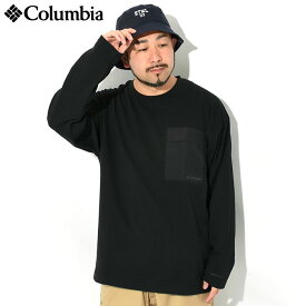 【ポイント10倍】コロンビア Columbia カットソー 長袖 メンズ スタック ベンド クルー ( Columbia Stuck Bend L/S Crew ビッグシルエット オーバーサイズ ポケット ポケT ティーシャツ T-SHIRTS ロング ロンティー 長袖Tシャツ トップス アウトドア メンズ 男性用 PM0711 )