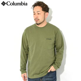 【ポイント10倍】コロンビア Columbia カットソー 長袖 メンズ 24SS ヤング ストリート ( columbia 24SS Yonge Street L/S Crew ポケット ポケT Tシャツ ティーシャツ T-SHIRTS カットソー ロンティー ロンt トップス アウトドア メンズ Colombia Colonbia Colunbia XE8889 )