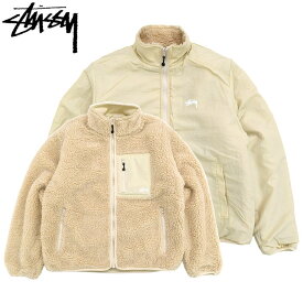 ステューシー STUSSY ジャケット メンズ Sherpa Reversible ( stussy JKT シェルパ フリースジャケット FLEECE JACKET アウター ジャンパー・ブルゾン メンズ・男性用 118529 USAモデル 正規 品 ストゥーシー スチューシー )