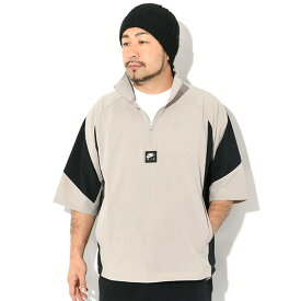 ナイキ NIKE シャツ 半袖 メンズ ナイキ エア ハーフ ジップ グレージュ ( nike Nike Air Half Zip S/S Shirt Greige ビッグシルエット オーバーサイズ カジュアルシャツ トップス メンズ 男性用 HV0773-009 ) ice field icefield