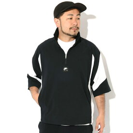 ナイキ NIKE シャツ 半袖 メンズ ナイキ エア ハーフ ジップ ブラック ( nike Nike Air Half Zip S/S Shirt Black ビッグシルエット オーバーサイズ カジュアルシャツ トップス メンズ 男性用 HV0773-010 ) ice field icefield