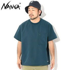 ナンガ NANGA Tシャツ 半袖 メンズ ドット エア コンフィー ( NANGA Dot Air Comfy Tee 吸汗速乾 通気性 軽量 ビッグシルエット オーバーサイズ ポケット ポケT ティーシャツ T-SHIRTS カットソー トップス メンズ 男性用 N2500-1J300A )[M便 1/1]