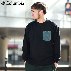 コロンビア Columbia カットソー 長袖 メンズ 25FW ヤング ストリート ( 25FW Yonge Street L/S Crew 吸汗速乾 UVカット ポケット ポケT ティーシャツ T-SHIRTS カットソー ロンティー ロンt トップス アウトドア Colombia Colonbia Colunbia PM0898 )