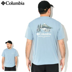 コロンビア Columbia Tシャツ 半袖 メンズ レイク アローヘッド グラフィック ( Lake Arrowhead Graphic S/S Tee オムニフリーズゼロ 接触冷感 吸汗速乾 UVカット 防臭 ティーシャツ T-SHIRTS カットソー トップス Colombia Colonbia Colunbia XE5716 )[M便 1/1]