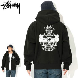 ステューシー STUSSY パーカー ジップアップ メンズ Built To Last ( full zip hooded sweat 保温 暖かい あったか 裏起毛 パーカー フード フーディ トップス Zip up Hoody Parker ジップパーカー フルジップ メンズ・男性用 1975125 USAモデル 正規 品 )