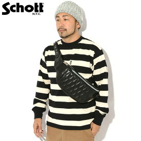 【ポイント10倍】ショット Schott ボディバッグ パデッド ( Schott Padded Body Bag レザーバッグ 牛革 Leather メンズ レディース ユニセックス 男女兼用 7825976008 ) ice field icefield
