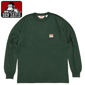 ベンデイビス BEN DAVIS ロンT Tシャツ 長袖 メンズ 25FW ポケット ( BENDAVIS C-25780023 25FW Pocket L/S Tee ティーシャツ T-SHIRTS カットソー トップス ロング ロンティー 長袖Tシャツ ベン デイビス ベン・デイビス ベンデービス )[M便 1/1]