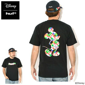 ハフ HUF Tシャツ 半袖 メンズ ディズニー ミッキーマウス ワールド ツアー シルエット コラボ ( HUF×Disney Mickey Mouse World Tour Silhouette S/S Tee ティーシャツ T-SHIRTS カットソー トップス メンズ 男性用 TS02722 )[M便 1/1] ice field icefield