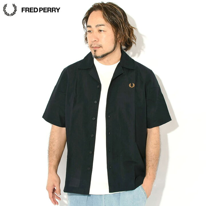 楽天市場】フレッドペリー FRED PERRY シャツ 半袖 メンズ リネン 