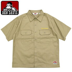 ベンデイビス BEN DAVIS シャツ 半袖 メンズ ワーク ( BENDAVIS ND-26580026 Work S/S Shirt ワークシャツ カジュアルシャツ トップス ベン デイビス ベン・デイビス ベンデービス ) ice field icefield