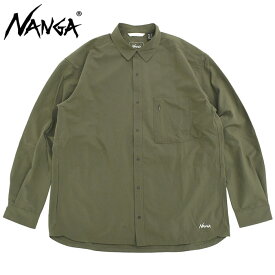 ナンガ NANGA シャツ 長袖 メンズ ドット エア コンフィー ( NANGA Dot Air Comfy L/S Shirt 吸汗速乾 通気性 軽量 カジュアルシャツ トップス メンズ 男性用 NW2411-1E905 NW2311-1H233 ) ice field icefield