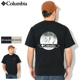 【ポイント10倍】コロンビア Columbia Tシャツ 半袖 メンズ ブラック ビュート グラフィック ( columbia Black Butte Graphic S/S Tee ティーシャツ T-SHIRTS カットソー トップス メンズ 男性用 Colombia Colonbia Colunbia AE3428 )[M便 1/1]
