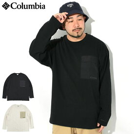 【ポイント10倍】コロンビア Columbia カットソー 長袖 メンズ スタック ベンド クルー ( Columbia Stuck Bend L/S Crew ビッグシルエット オーバーサイズ ポケット ポケT ティーシャツ T-SHIRTS ロング ロンティー 長袖Tシャツ トップス アウトドア メンズ 男性用 PM0711 )