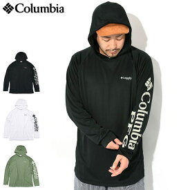 【ポイント10倍】コロンビア Columbia カットソー 長袖 メンズ ターミナル タックル フーディ ( Terminal Tackle Hoodie ビッグシルエット オーバーサイズ UVカット ティーシャツ T-SHIRTS ロング ロンティー 長袖Tシャツ トップス アウトドア メンズ 男性用 FM6132 )