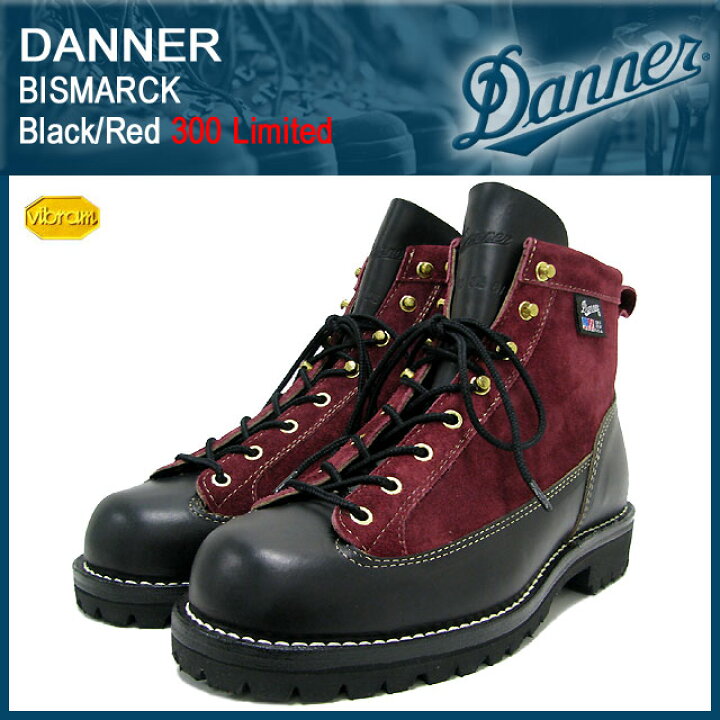 楽天市場】ダナー Danner ビスマルク ブーツ ブラック/レッドレザー 