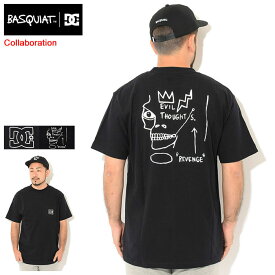 ディーシー DC Tシャツ 半袖 メンズ バスキア イビル ソート コラボ ( DC×BASQUIAT Evil Thoughts S/S Tee JMB Jean Michel Basquiat ジャン ミシェル バスキア ポケット ポケT ティーシャツ T-SHIRTS カットソー トップス メンズ 男性用 ADYKT03189 )[M便 1/1]