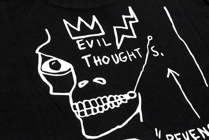 楽天市場 ディーシー Dc Tシャツ 半袖 メンズ バスキア イビル ソート コラボ Dc Basquiat Evil Thoughts S S Tee Jmb Jean Michel Basquiat ジャン ミシェル バスキア ポケット ポケt ティーシャツ T Shirts カットソー トップス メンズ 男性用 Adykt031 M便