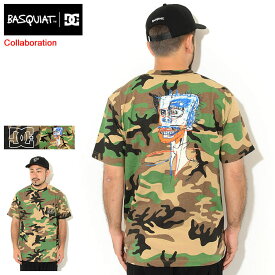 ディーシー DC Tシャツ 半袖 メンズ バスキア アンタイトル コラボ ( DC×BASQUIAT Untitled S/S Tee JMB Jean Michel Basquiat ジャン ミシェル バスキア 迷彩 カモ ポケット ポケT ティーシャツ T-SHIRTS カットソー トップス メンズ 男性用 ADYKT03190 )[M便 1/1]