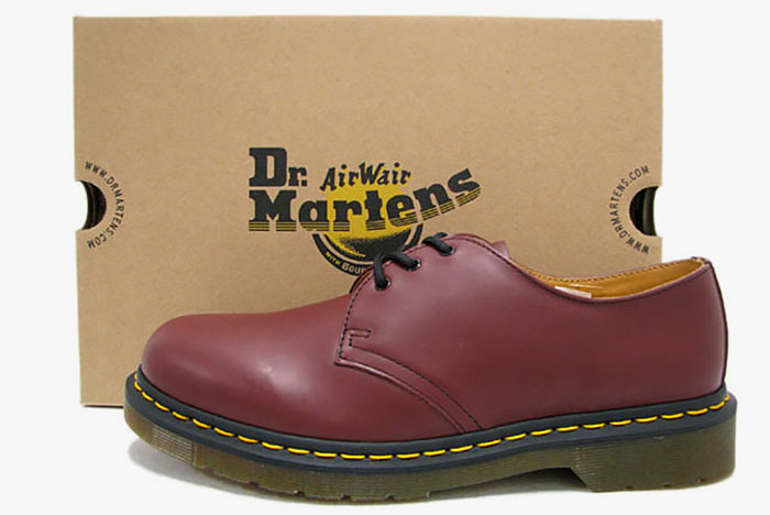 ドクターマーチン Dr.Martens ブーツ 3ホール レディース & メンズ 1461 3アイ ギブソン シューズ チェリーレッド(1461 3  EYE GIBSON SHOE Cherry Red 3ホール ドクター マーチン ドクター・マーチン マーティン ワーク ブーツ 靴・ブーツ 