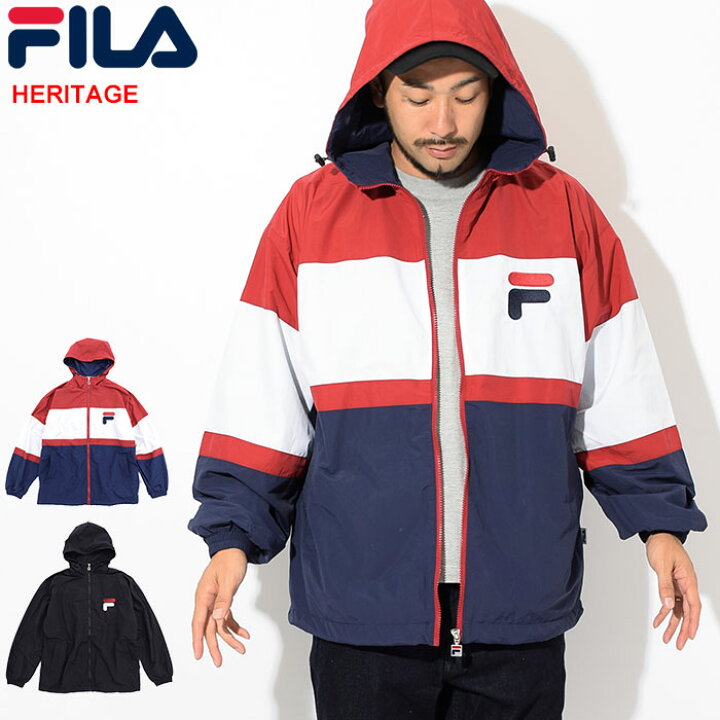 楽天市場】フィラ FILA ジャケット メンズ ロゴ ナイロン フル ジップ  