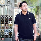 【ポイント10倍】フレッドペリー FRED PERRY ポロシャツ 半袖 メンズ ツイン ティップド フレッドペリー ( FREDPERRY M3600 Twin Tipped Polo 鹿の子 ポロ フレッド・ペリー )( 父の日ギフト プレゼント 父の日 ギフト ラッピング対応 2023 )