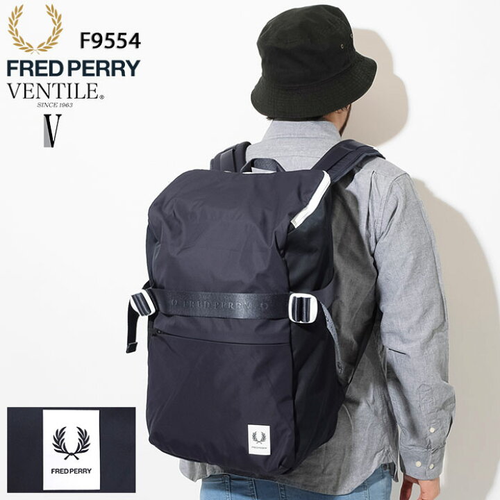 楽天市場】フレッドペリー FRED PERRY リュック ベンタイル スクエア 