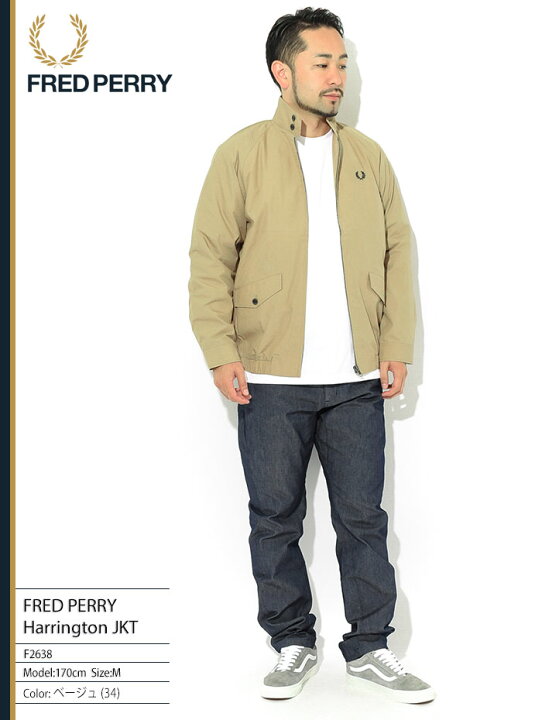 楽天市場】フレッドペリー FRED PERRY ジャケット メンズ ハリントン  