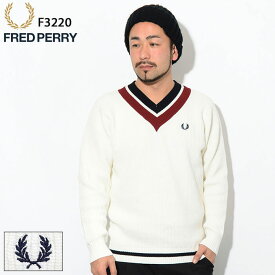 フレッドペリー FRED PERRY セーター メンズ チルデン ニット 日本企画 ( FREDPERRY F3220 Tilden Knit Sweater JAPAN LIMITED Vネック トップス フレッド ペリー フレッド・ペリー フレッドペリ− )